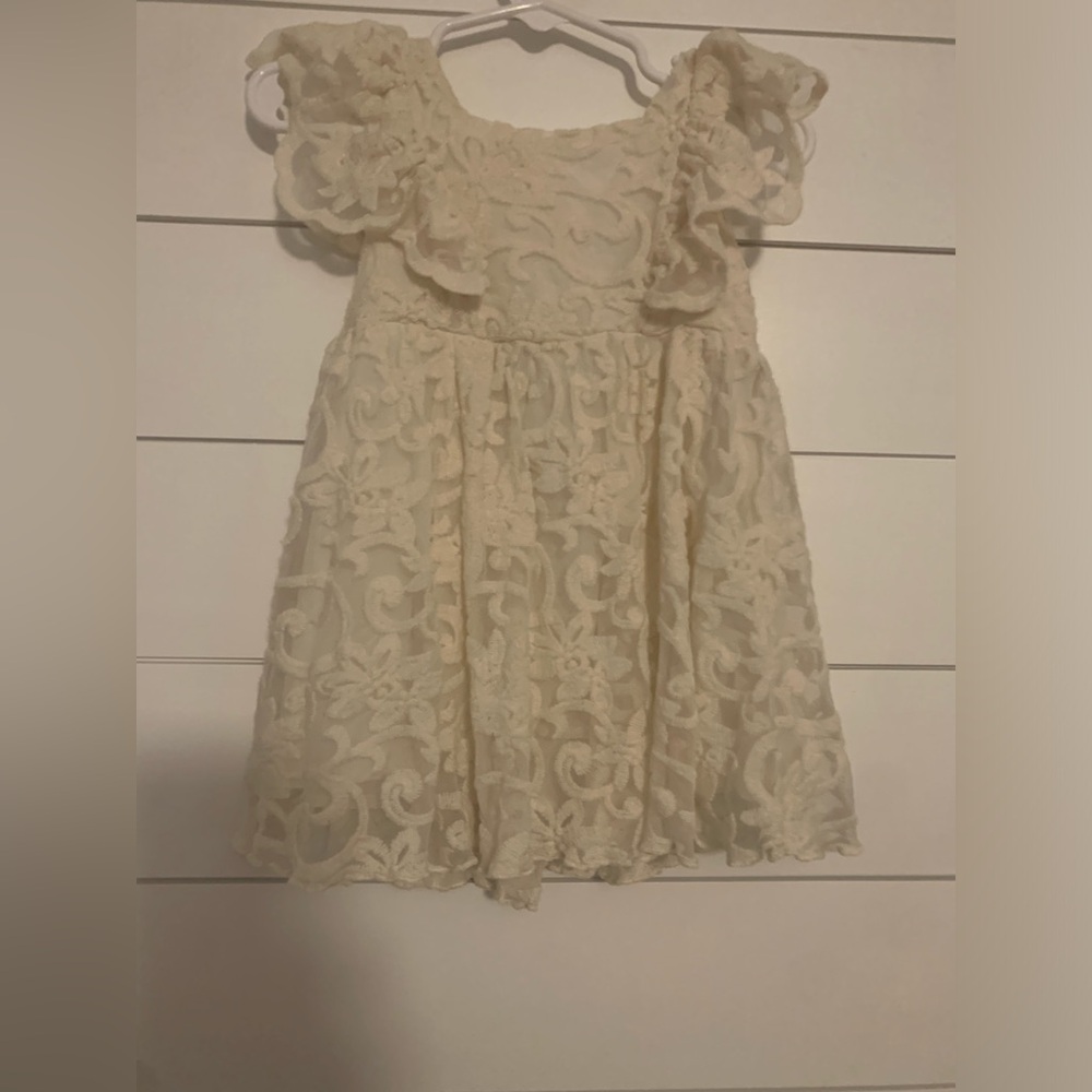 Ivory lace dress new w/o tags .